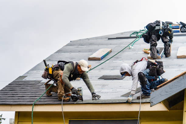 Professional Emergency Roof Repair technician working in Newburyport, MA